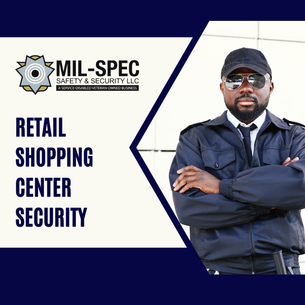Retail Shopping Center Security Illustration