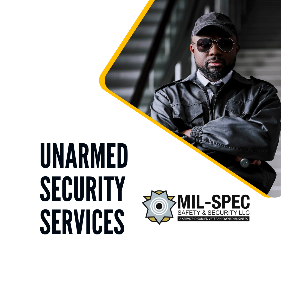 Unarmed Security Services - Professional guard on duty ensuring safety.