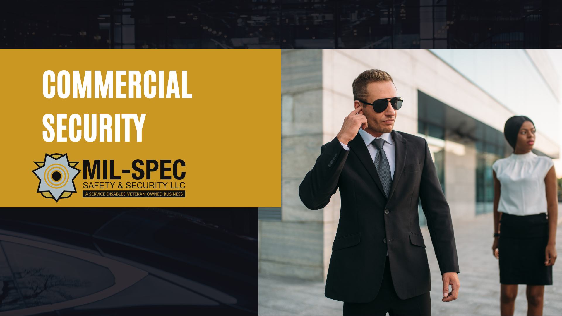 Mil-Spec Safety and Security logo - Experts in Commercial Security services for safeguarding businesses