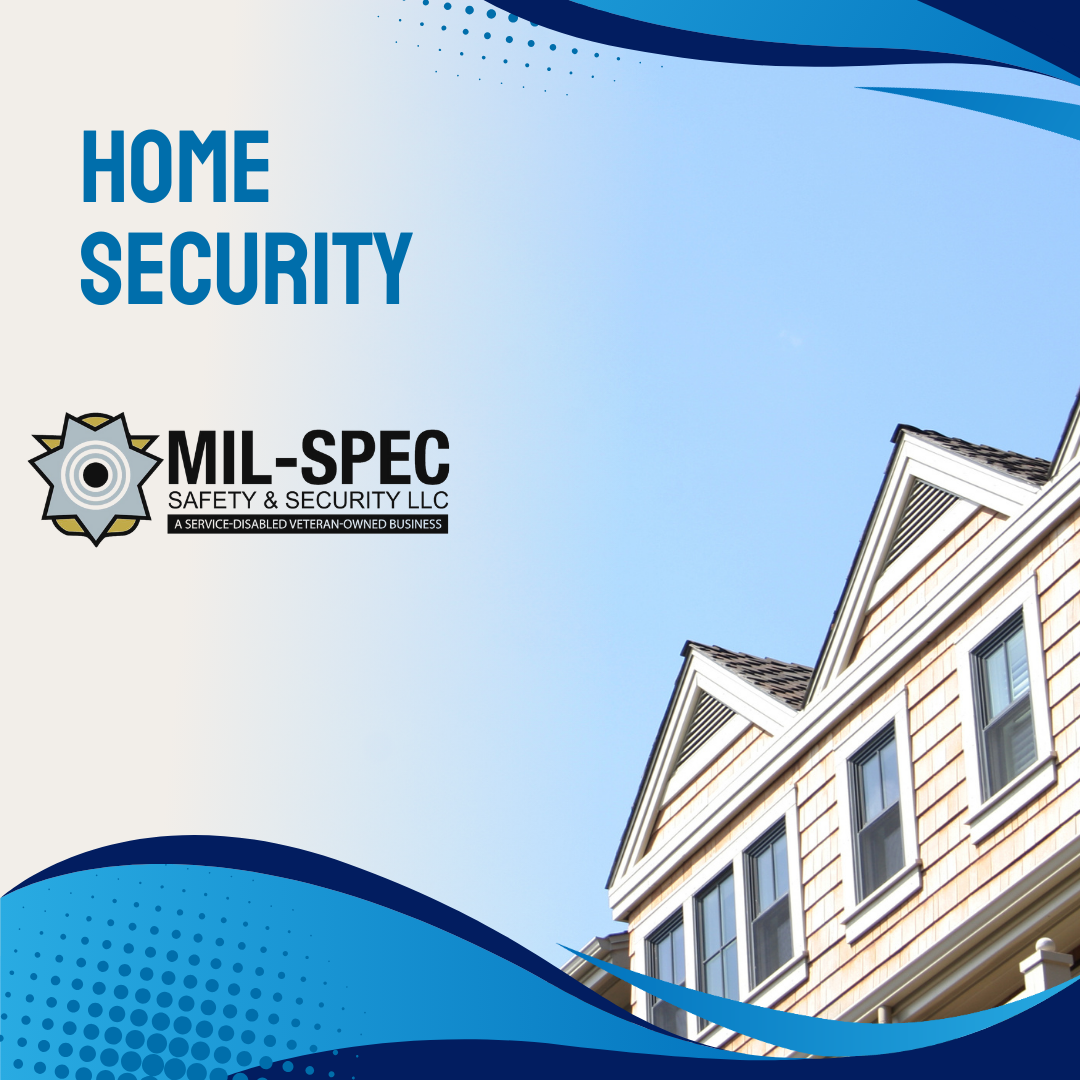 Home security system illustration by Mil-spec Safety and Security, ensuring safety and peace of mind for your family and home.