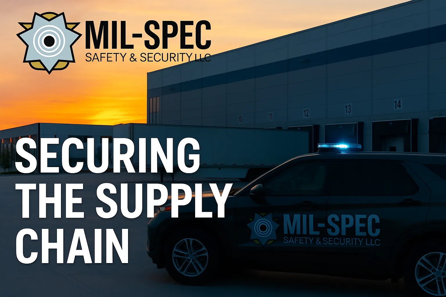 Mil-Spec Safety & Security warehouse protection in Philadelphia – veteran-owned company securing logistics and supply chain facilities across Pennsylvania, Delaware, and New Jersey.